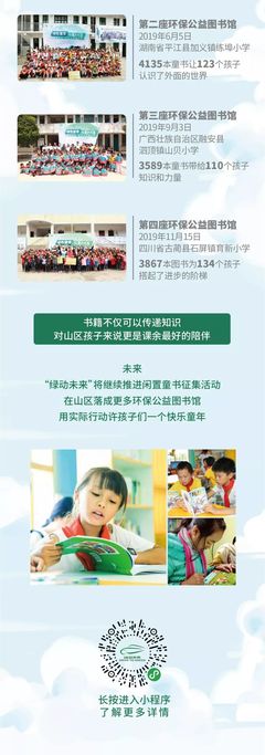 第四座 “绿动未来”环保公益图书馆落成啦!